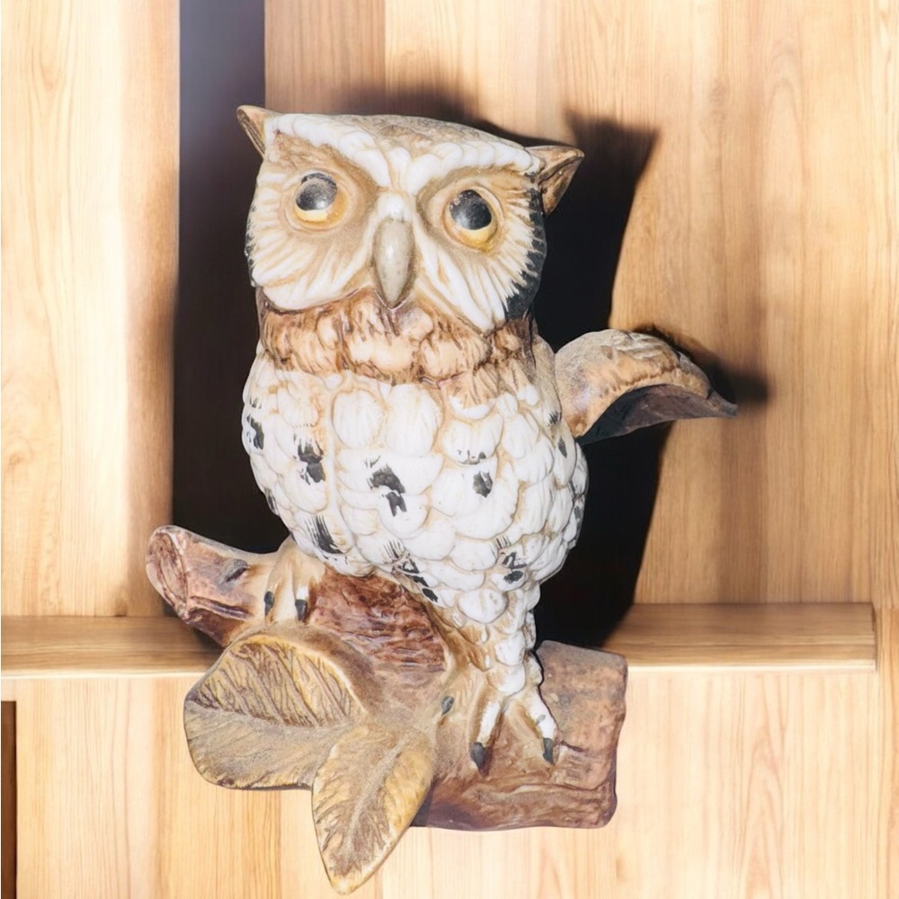 Vintage HOMCO Ceramic Owl #1114  5 1/4”